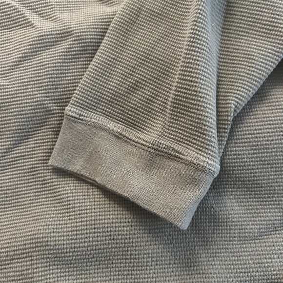 Waffle Henley shirt , 2XL, olive, army green. - Picture 4 of 5